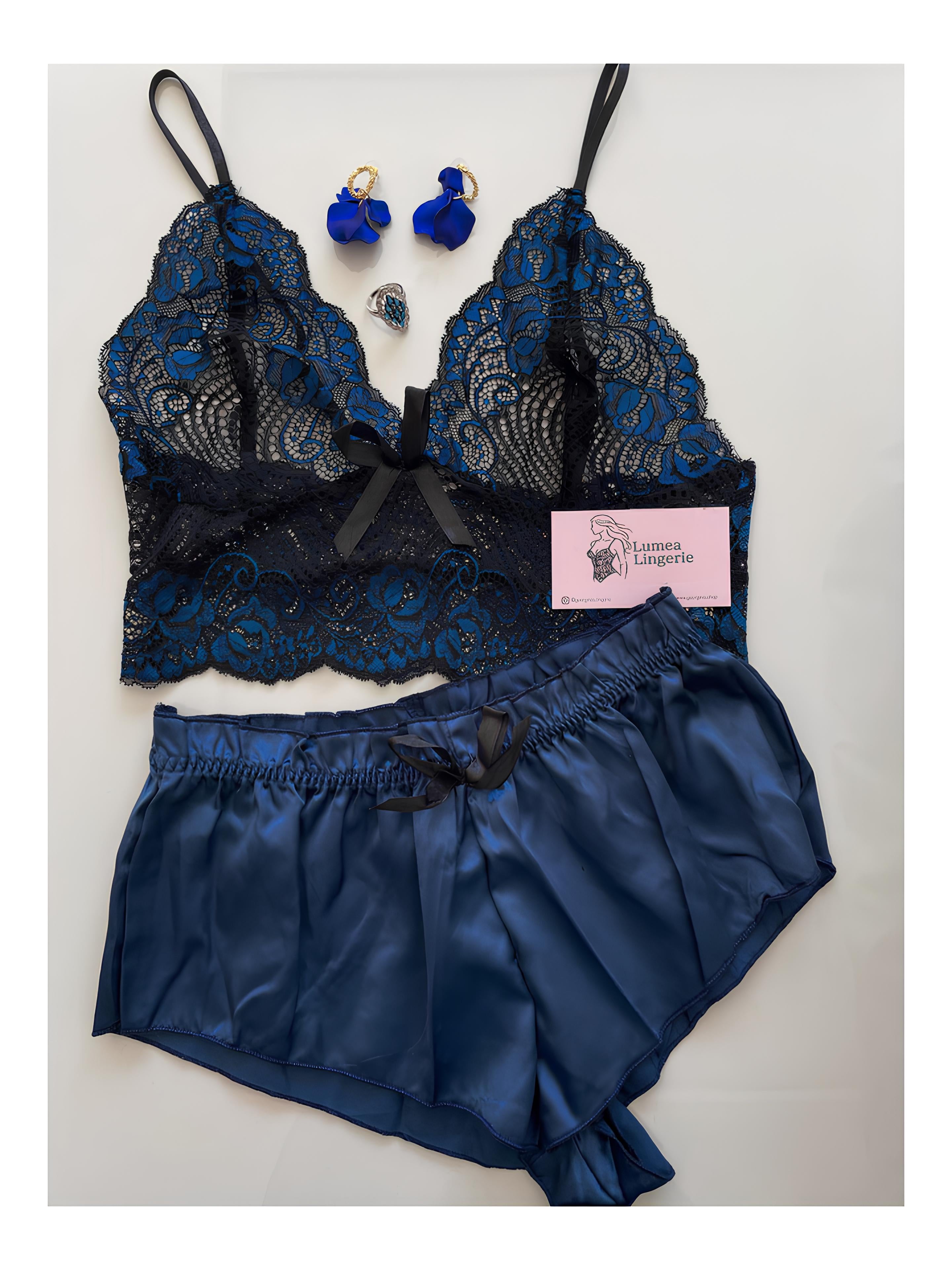 Conjunto Royal Seduction em Tule Bordado